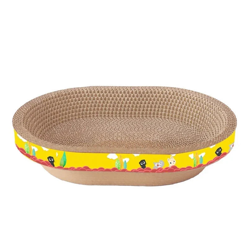 Afralia™ Cat Scratch Lounge Bed & Training Toy - Cat Scratcher Board for Sharpening Nails