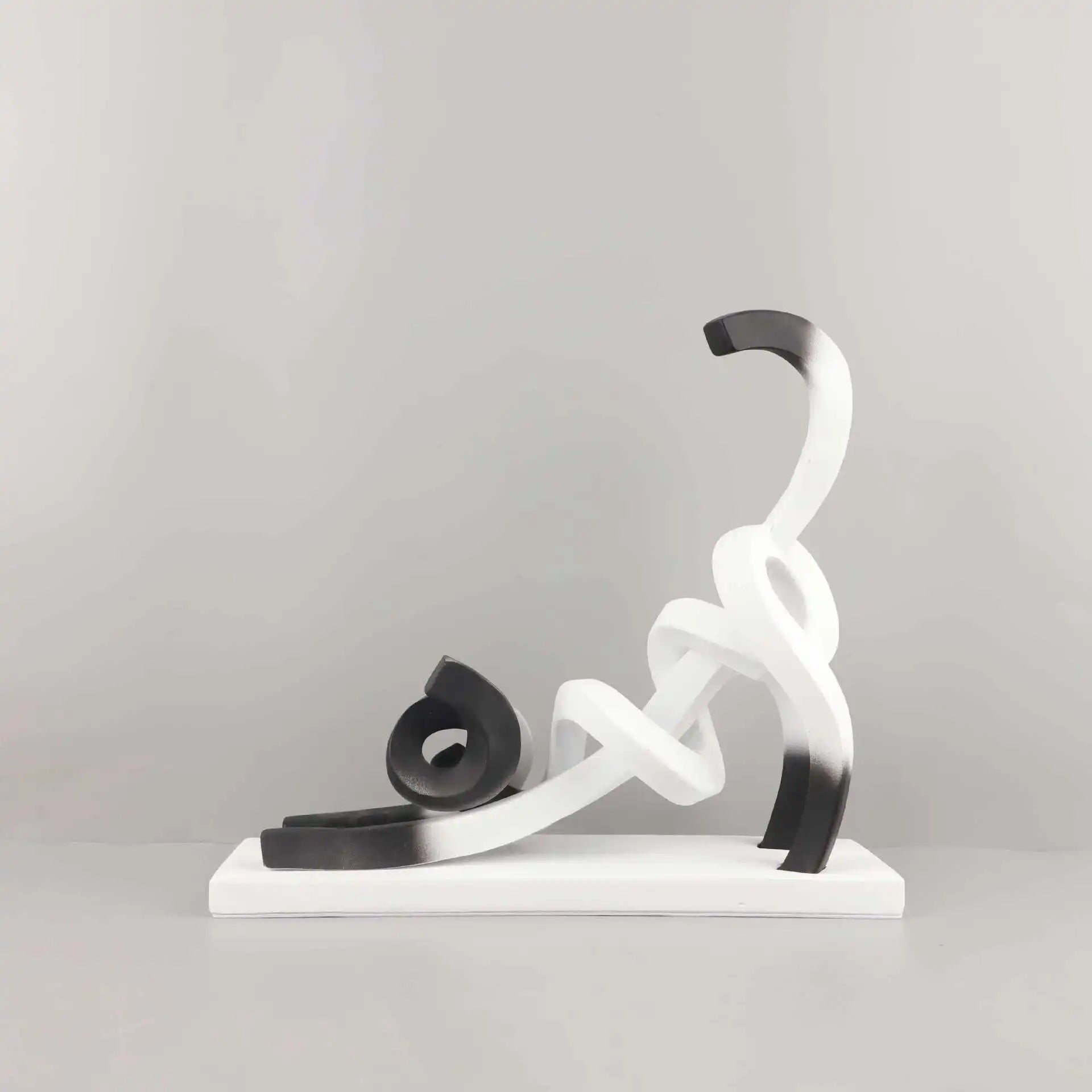 Afralia™ Abstract Cat Sculpture: Resin Handicrafts for Children's Room Decor