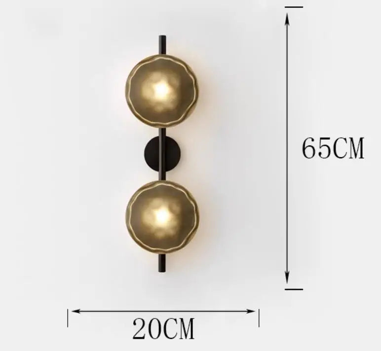 Afralia™ LED Glass Wall Sconce for Living Room Background Lighting