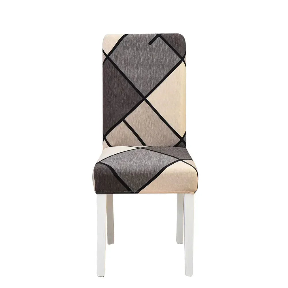 Afralia™ Geometric Stretch Chair Cover Slipcovers | Elastic Seat Case
