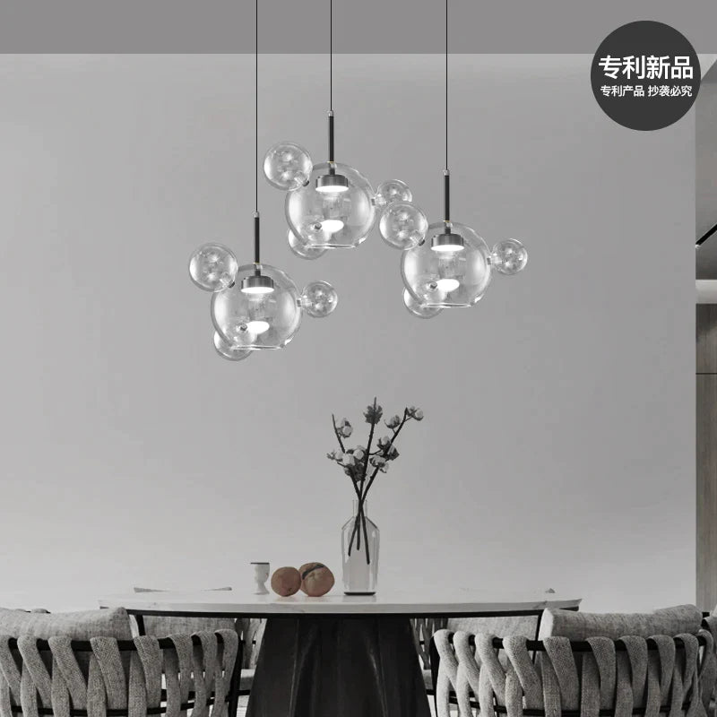 Afralia™ Modern Molecule Mickey Chandelier for Nordic Dining Living Room Bedroom