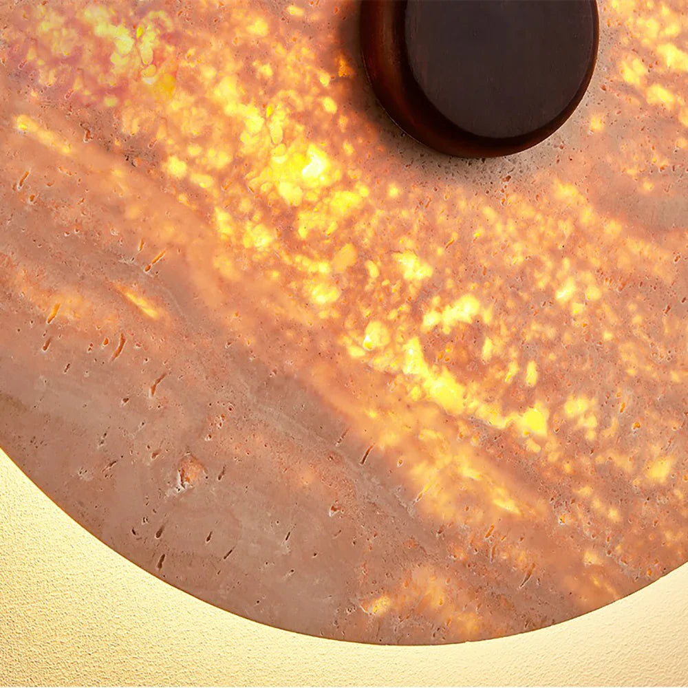 Afralia™ Yellow Cave Stone Wall Lamp LED Decorative Light for Living Room and Bedroom