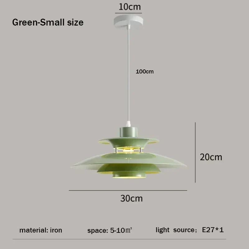 Afralia™ UFO Pendant Light Fixture: Nordic Design Chandelier for Restaurant, Bedroom & Living Room