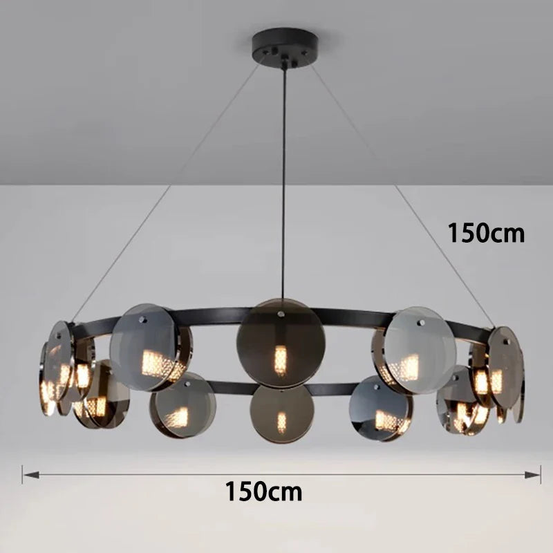 Afralia™ Modern LED Pendant Light Chandeliers for Living Room Dining Room Indoor Lighting