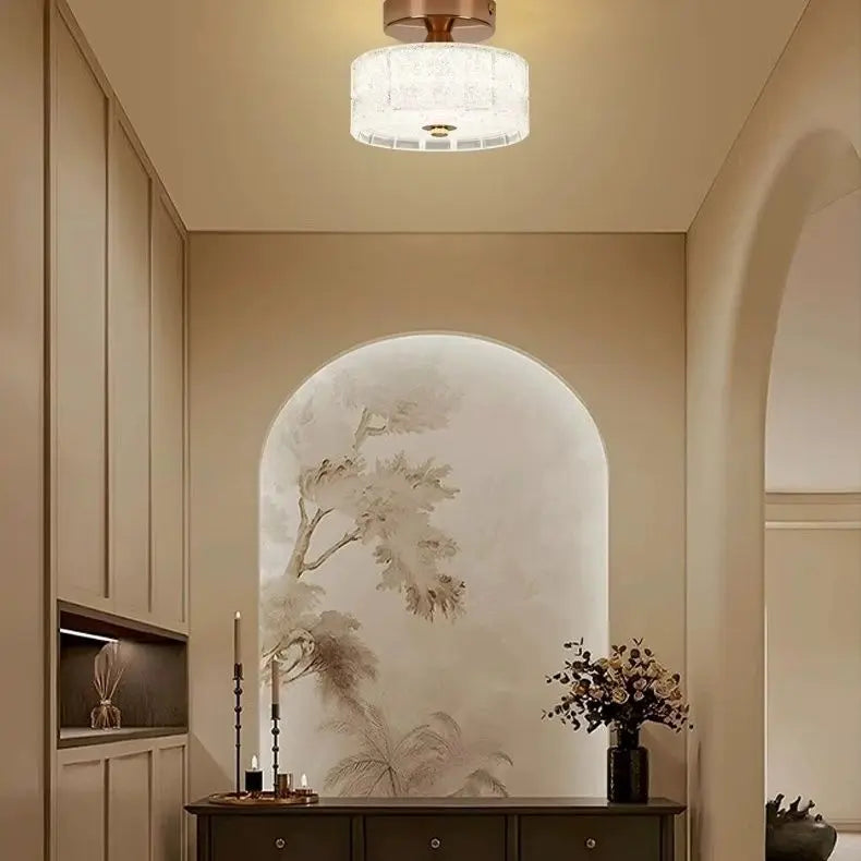 Afralia™ Modern Red LED Hallway Magic Cloakroom Ceiling Light Network Home Decor