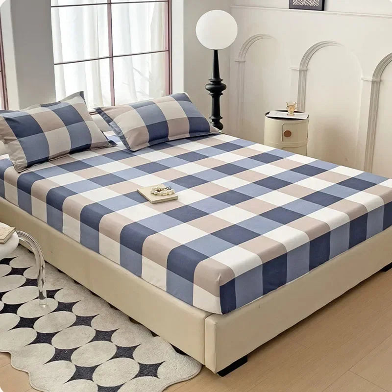 Afralia™ Japanese Style Thick Fitted Sheet for Queen/King Bed