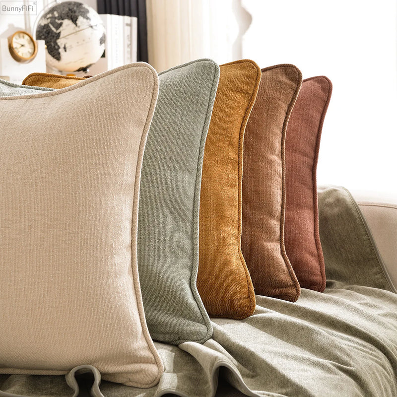 Afralia™ Cotton Linen Pillow Cover Set for Home Decor