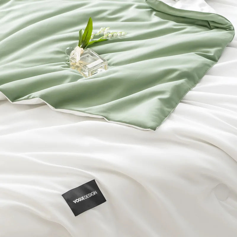 Afralia™ Summer Quilt: Super Soft Soya Fiber Filling, Breathable & Skin Friendly Blanket