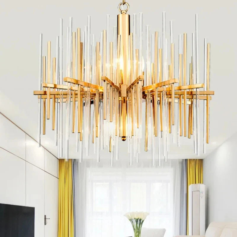 Afralia™ Modern LED Crystal Chandelier Pendant Light for Luxury Home Decor & Indoor Lighting