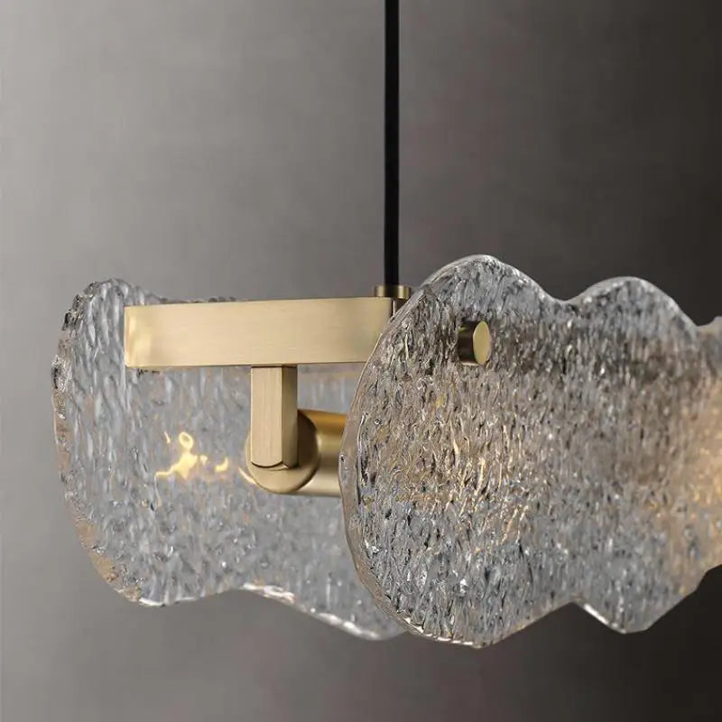 Afralia™ Art Glass Dining Table Chandelier: Modern Luxury LED Hanging Light Fixtures