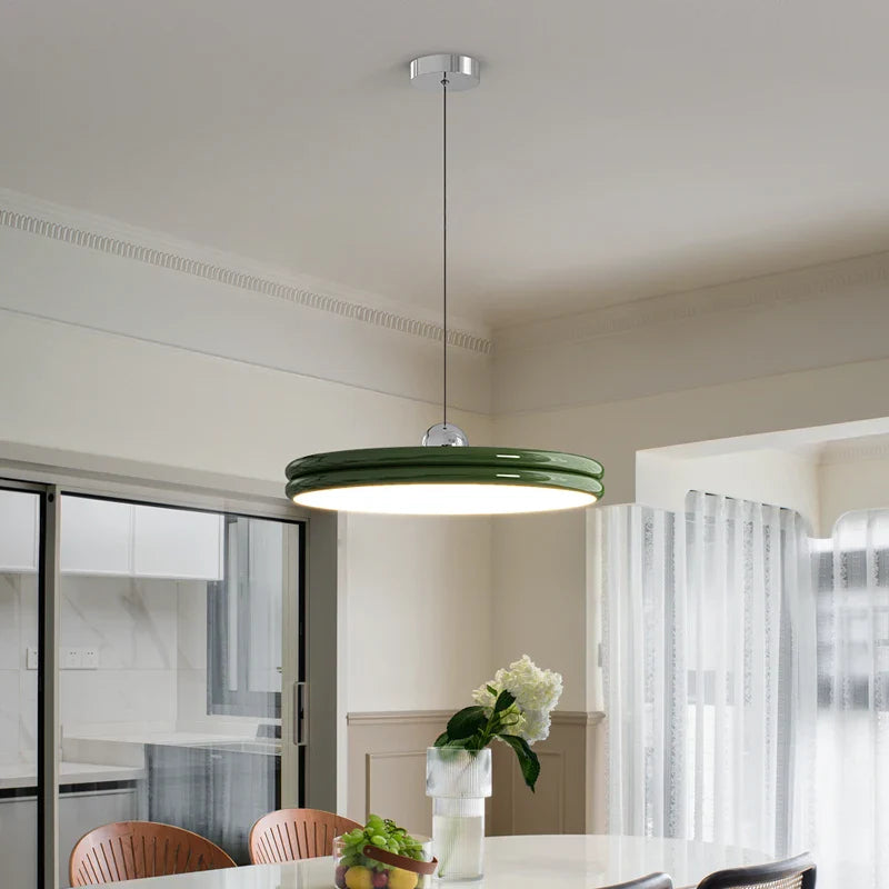 Afralia™ Round Island Chandelier: Modern LED Pendant Lights for Dining Table and Home Decor