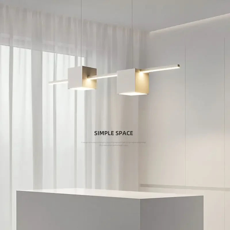 Afralia™ Square LED Chandelier: Modern Home Decor Lighting for Living, Dining & Bedroom