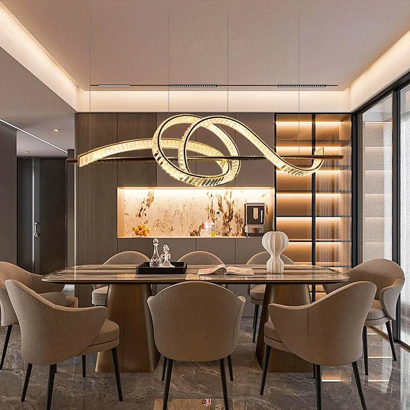 Afralia™ Modern Pendant Light: LED Chandelier Ceiling Lamp for Dine Room Dining Decor