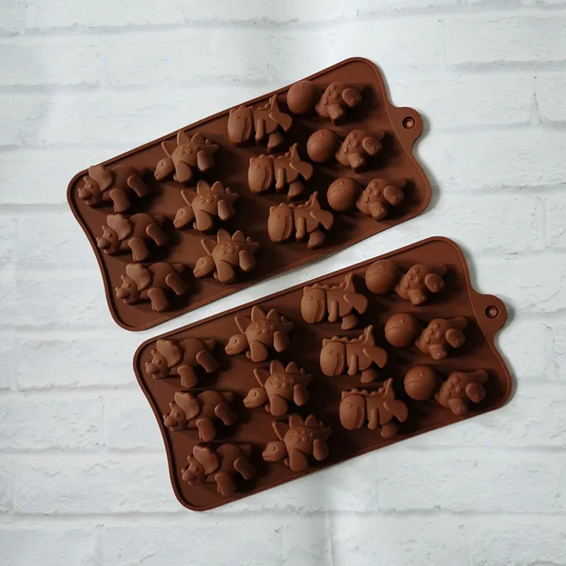 Afralia™ Silicone Cartoon Animal Chocolate Mold for Kids Party Baking