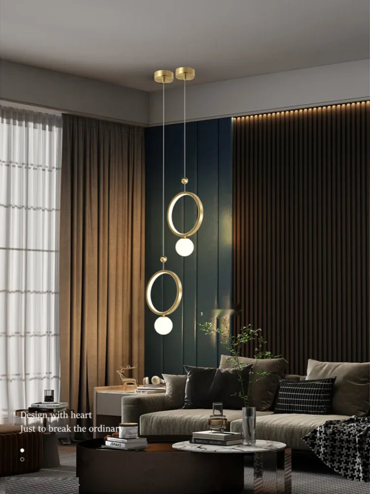 Afralia™ Modern LED Bedroom Pendant Lights for Stylish Home Décor