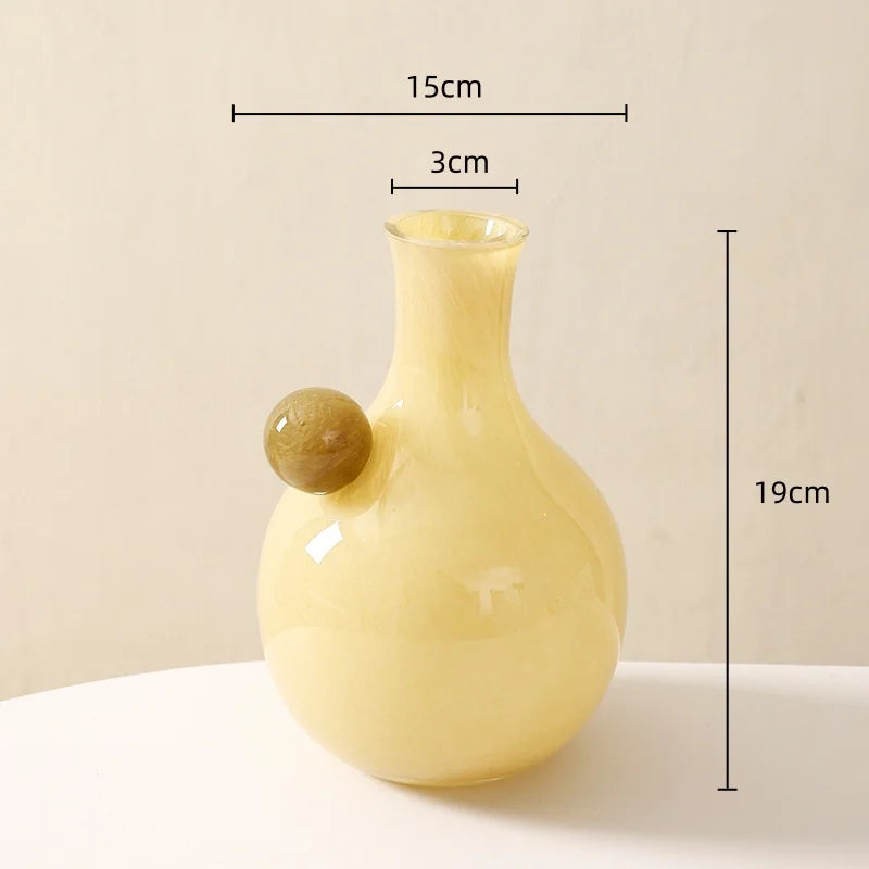 Afralia™ Geometric Glass Sphere Vase for Home Decor and Flower Arrangements