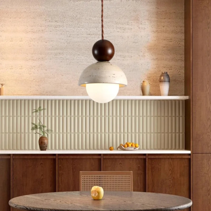 Afralia™ Yellow Travertine LED Pendant Lights - Modern Nordic Home Decor