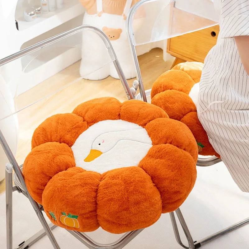 Afralia™ Pumpkin Soft Cushion Backrest for Lumbar Support - Multi-Purpose Comfort Pillow