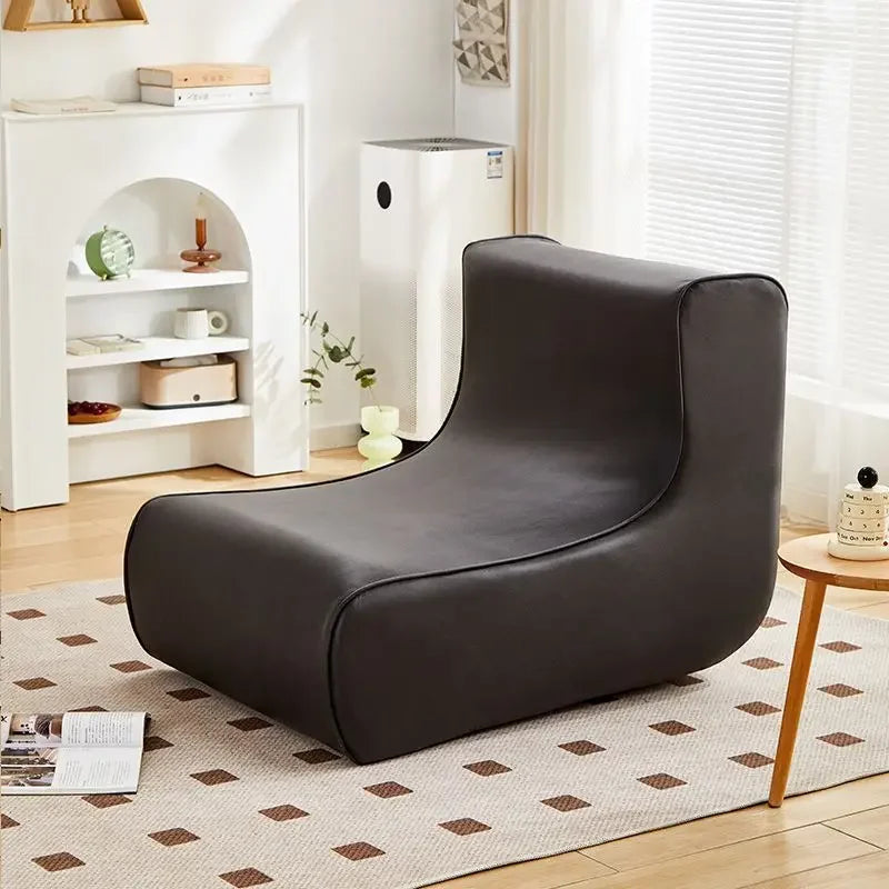 Afralia™ Internet Celebrity Lazy Sofa for Single Balcony, Living Room, Bedroom - Small-sized Creative Sofa