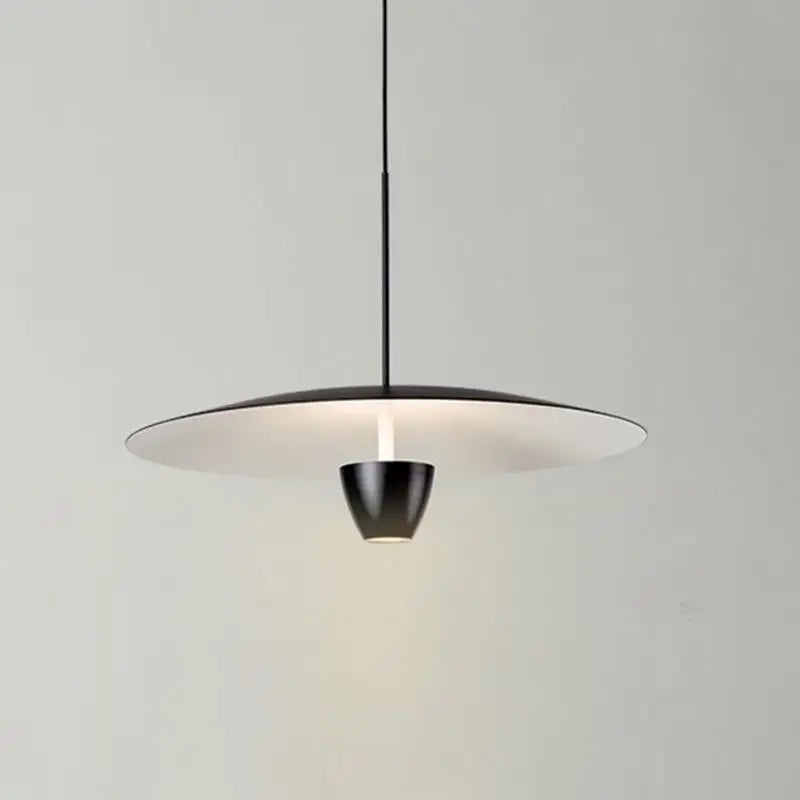 Afralia™ Black LED Hanging Light: Italian Nordic Minimalist Ceiling Pendant Lamp