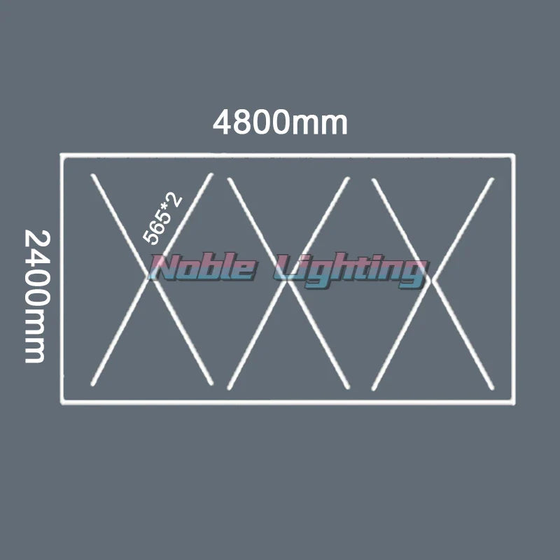 Afralia™ Hexagon Lights Garage LED Tube for Auto Body Repair and Car Station