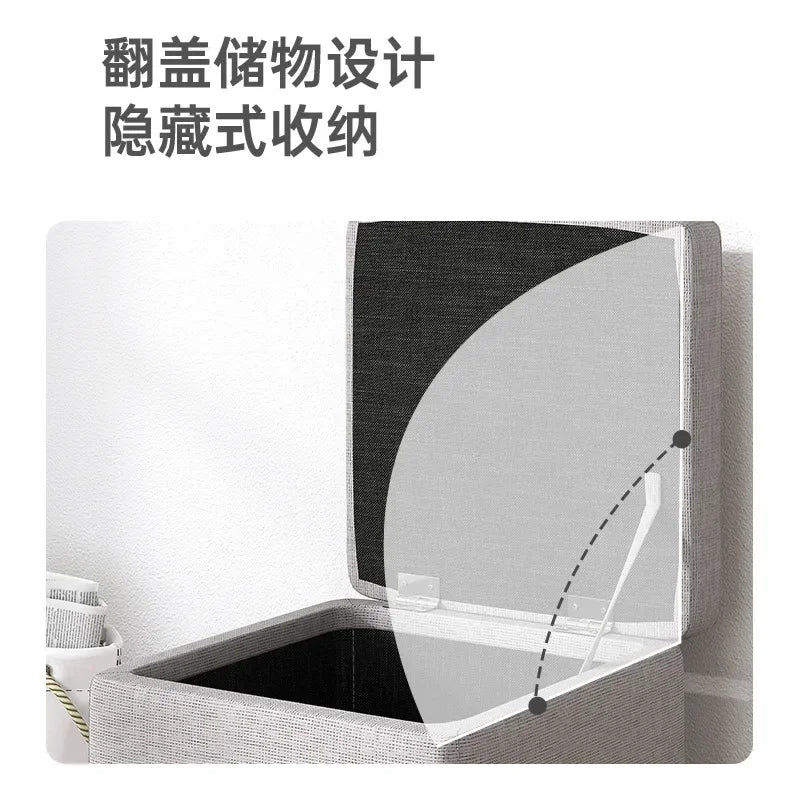 Afralia™ Small Storage Stool Ottoman Step Bench for Home, Sofa, Vanity - Portable & Stylish