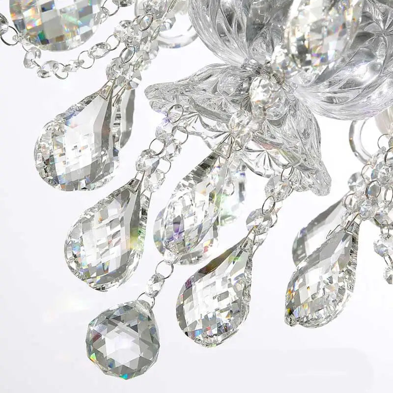 Afralia™ Crystal Wedding Chandelier Ceiling Light, Luxury Home Decor Pendant Lamps