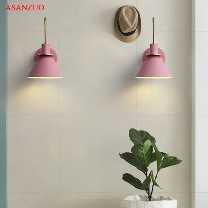 Nordic Macaron Wall Sconces by Afralia™ for Modern Home & Bedroom Decor