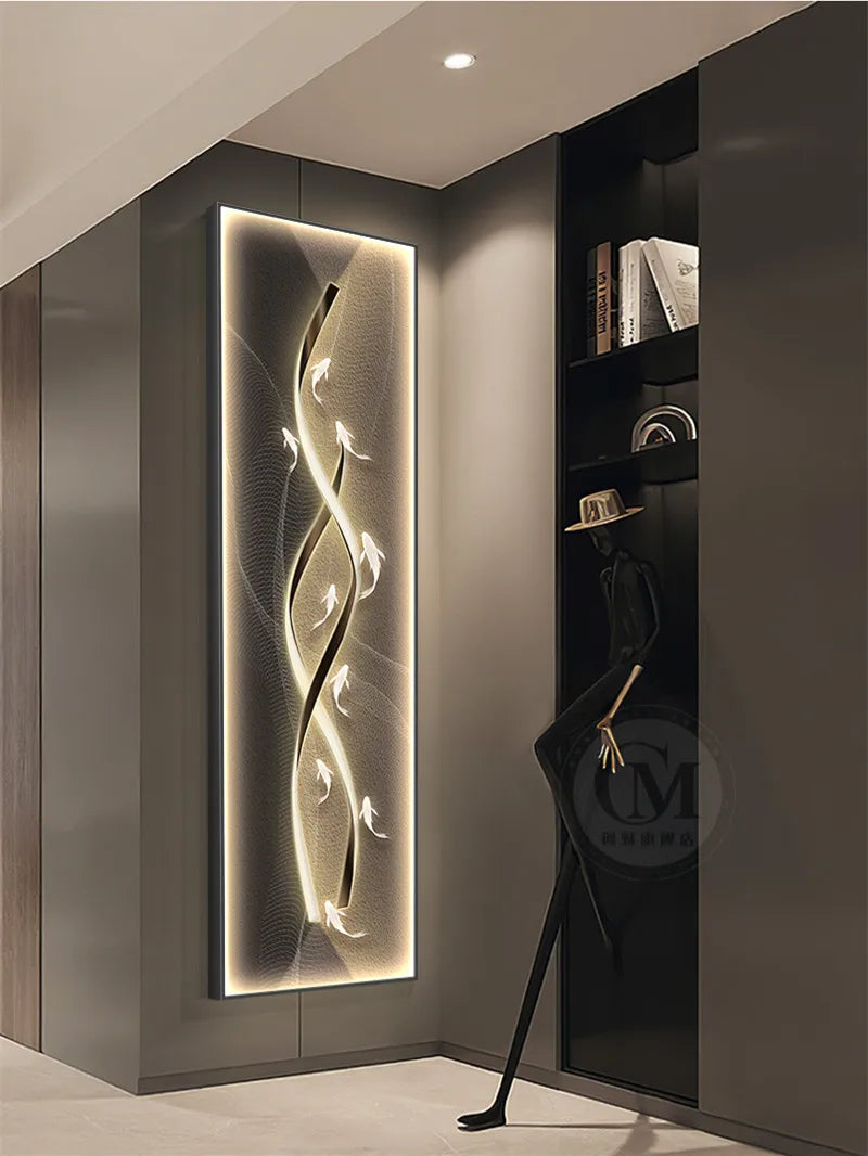 Afralia™ Dimmi Modern Abstract Wall Lamp for Living Room Bedroom Dining Room