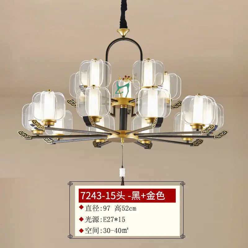 Afralia™ Deer Enamel Pendant Light | Chinese Style Zen Design for Home Decor