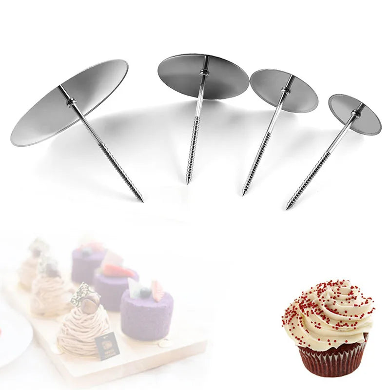 Afralia™ Stainless Steel Piping Nail Set for Cake Decorating