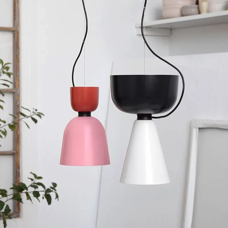 Afralia™ Macaron Pendant Light for Bedroom Kitchen Dining Room
