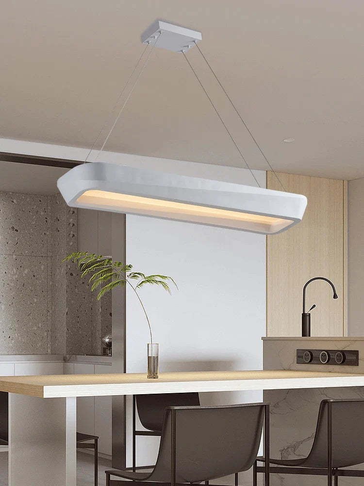 Afralia™ Rectangular Pendant Lights French Cream Chandelier for Dining Room