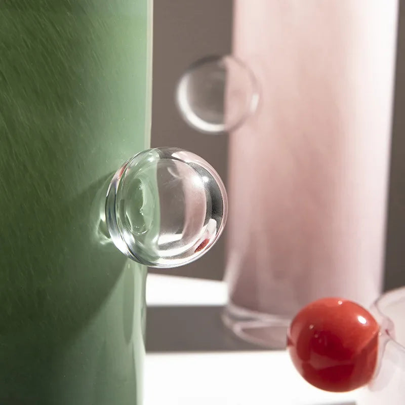 Afralia™ Glass Vase Geometric Sphere Fruit Bowl Storage Container for Flowers and Accessories