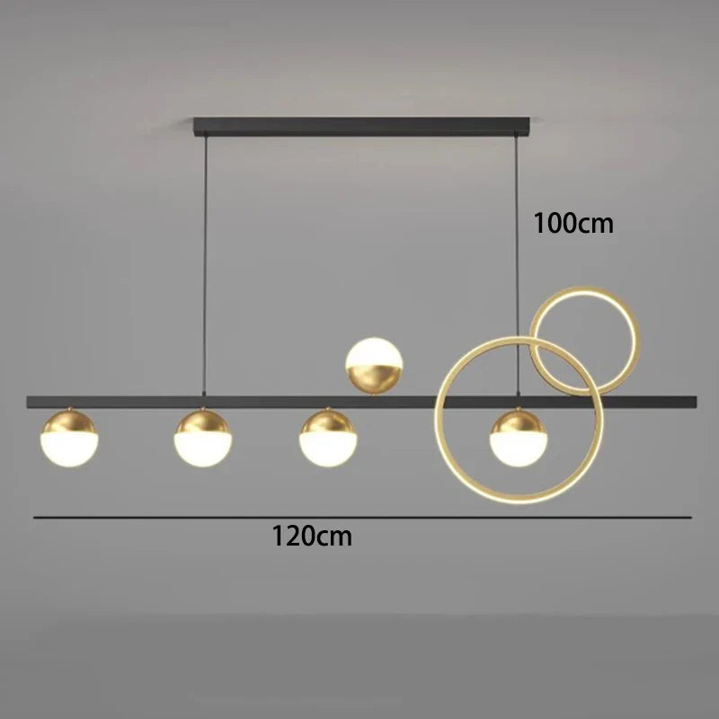 Afralia™ Modern LED Chandeliers for Living & Dining Rooms: Indoor Hanging Light Lamps