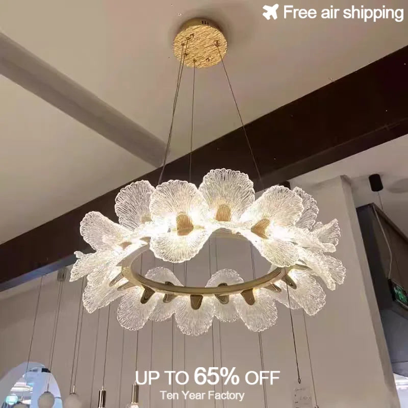 Afralia™ Petal Acrylic Ceiling Pendant: Modern Luxury Dining Room Home Decoration Light