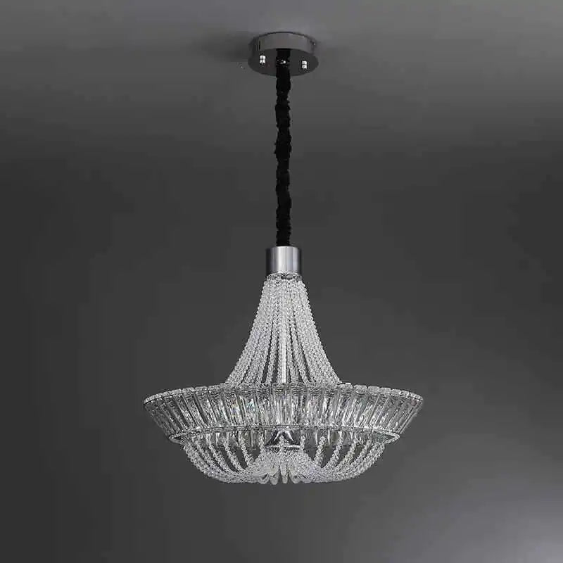 Afralia™ Crystal Chandelier Chrome/Gold for Elegant Lighting in Living Room, Restaurant, Bedroom