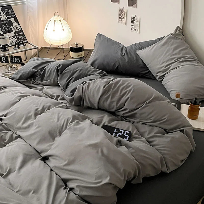 Afralia™ Cotton Bed Sets Comforter Cover Set with Corner Ties