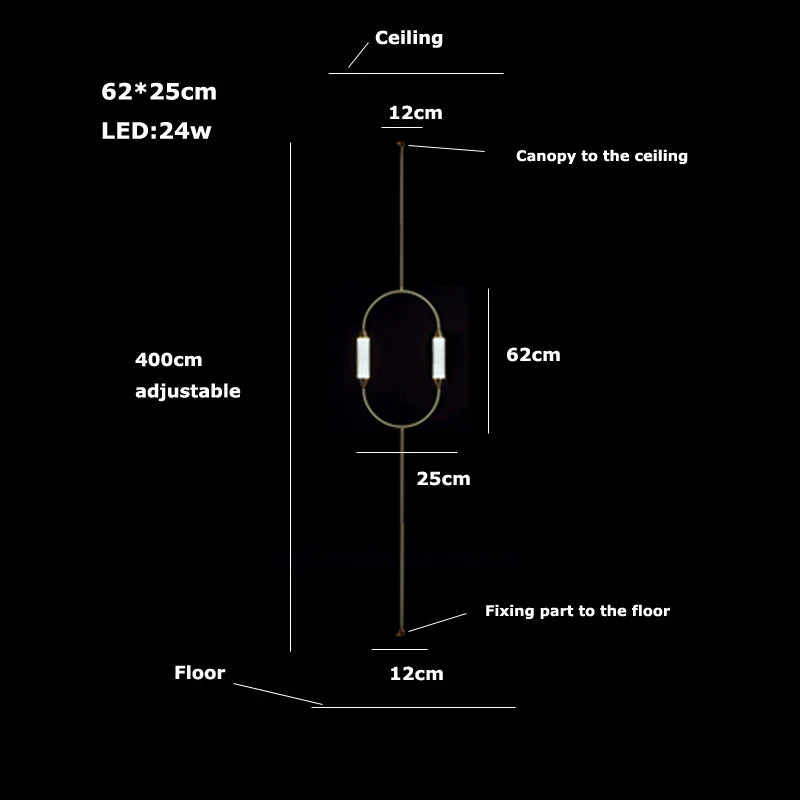 Afralia™ Gold LED Glass Tube Chandelier, Modern Luxury Ceiling Light Fixture