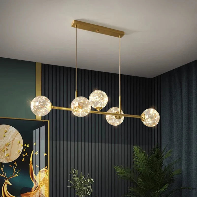 Afralia™ Modern Indoor Pendant Light LED Chandelier Ceiling Lamp