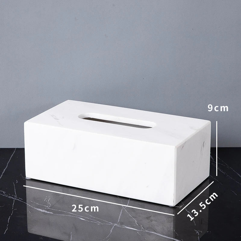 Afralia™ White Volakas Marble Bathroom Accessories Set