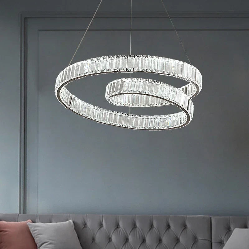 Afralia™ Crystal LED Pendant Lights: Modern Luxury Chandelier for Living and Dining Rooms