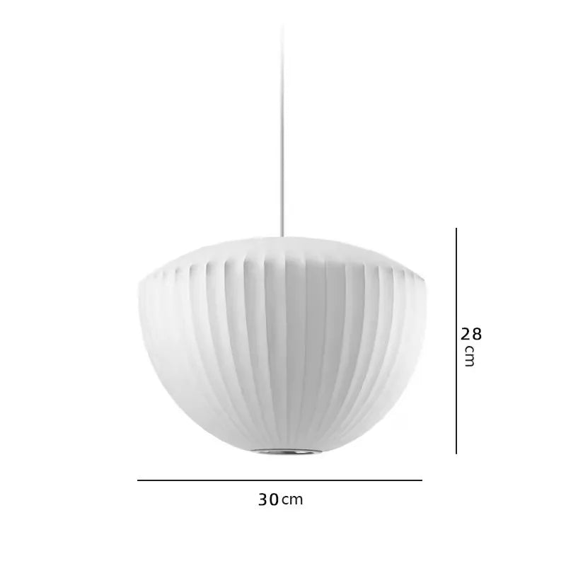 Afralia™ Bubble Silk Pendant Chandelier for Dining Living Room Kitchen Island & Bedroom