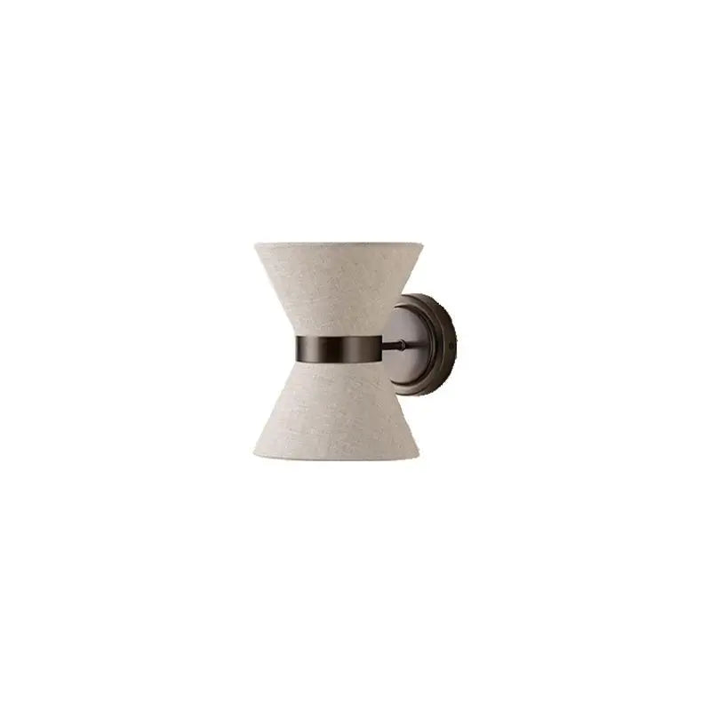 Afralia™ Wabi-sabi Cloth Wall Lamp Simple Japanese Style Living Room Bedroom Light