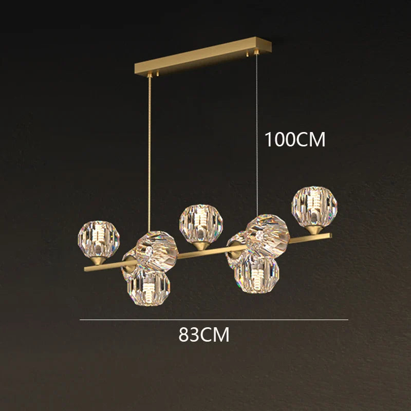 Afralia™ Crystal Chandelier | Luxury Pendant Light for Living and Dining Room