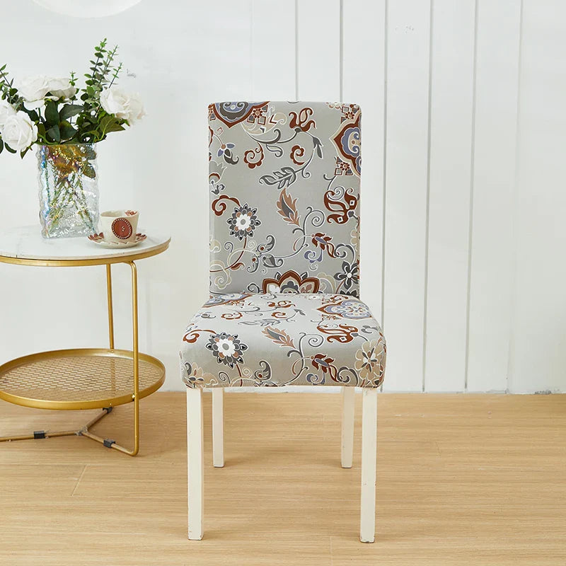 Afralia™ Stretch Print Chair Cover Slipcovers - Elastic Seat Case