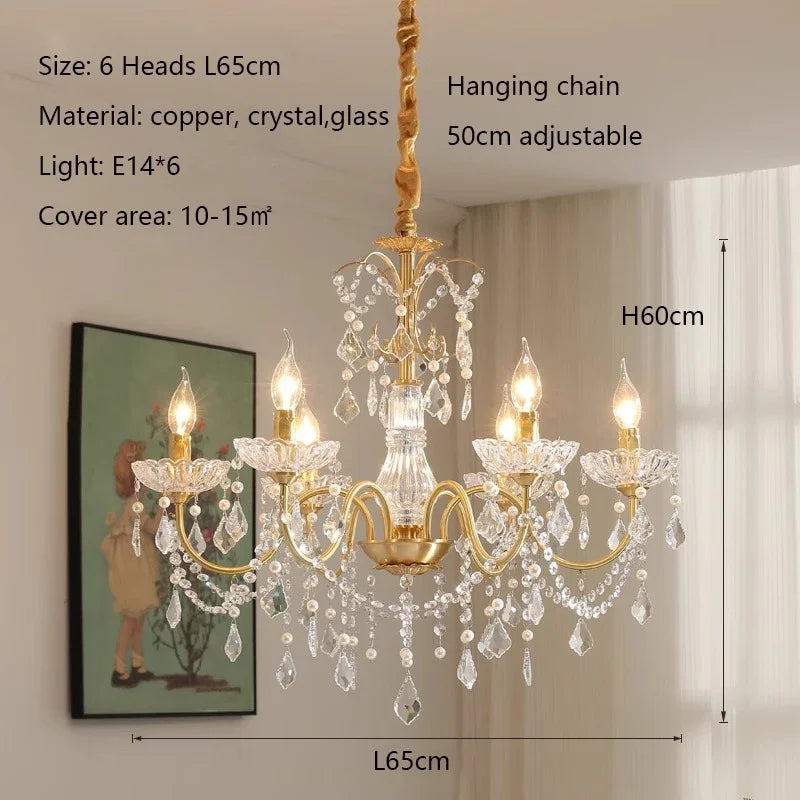 Afralia™ Crystal Chandeliers Light for Living Room and Dining Room