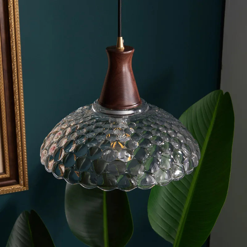 Afralia™ Modern LED Glass Pendant Light for Bedroom Kitchen Dining Room Fixtures