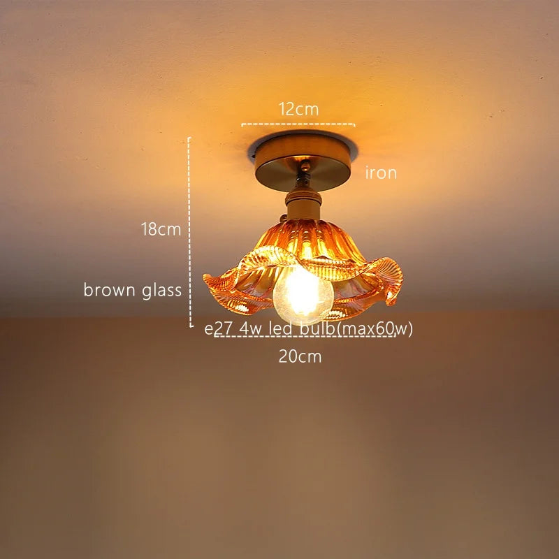 Afralia™ Green Stripe Glass Pendant Lamp Fixture for Home Decor & Kitchen Lighting