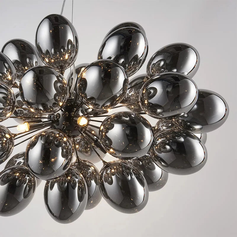 Afralia™ Elegant Grape Glass Chandelier for Luxury Home Decoration